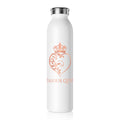 Zealous Queen Slim Water Bottle — Rose Gold Crown Heart Stainless Bottle