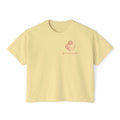 Women’s Boxy Tee — Passion Power Purpose Cropped Graphic Shirt