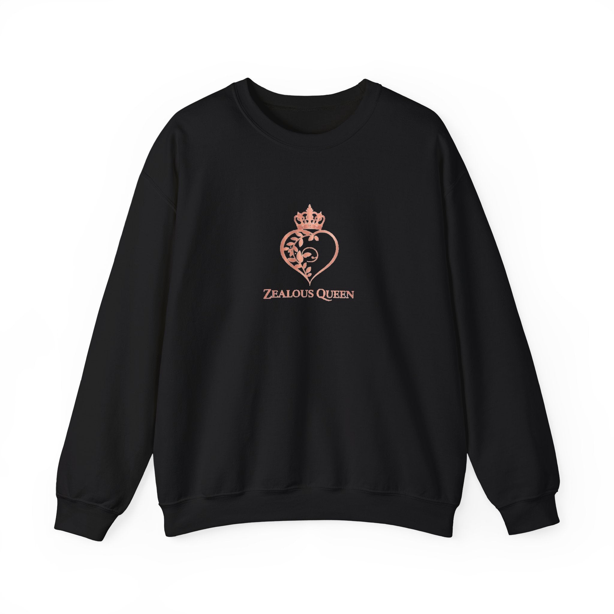 Crewneck Sweatshirt - 'Zeal for Glory' Heart & Crown Design (Passion Power Purpose)