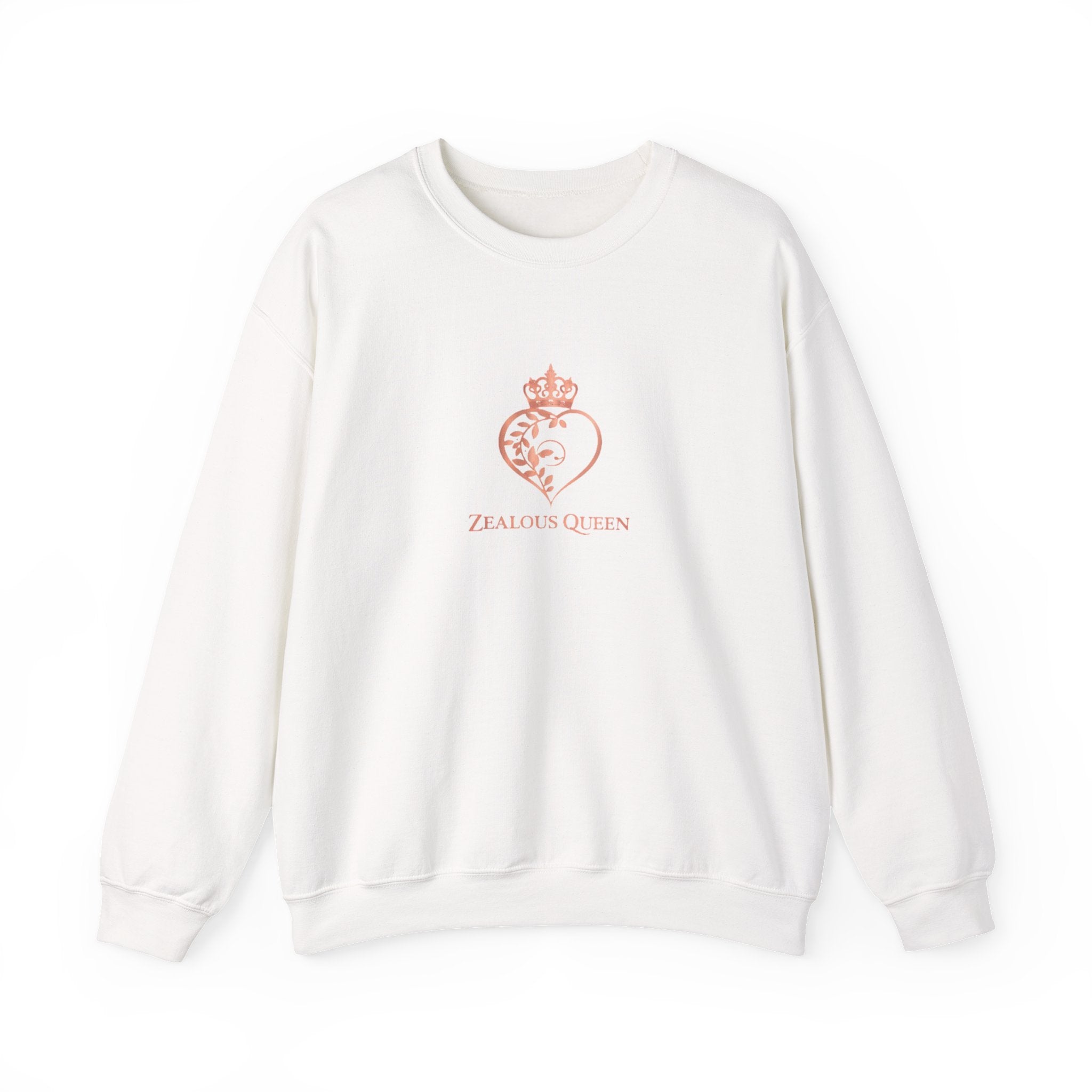 Crewneck Sweatshirt - 'Zeal for Glory' Heart & Crown Design (Passion Power Purpose)