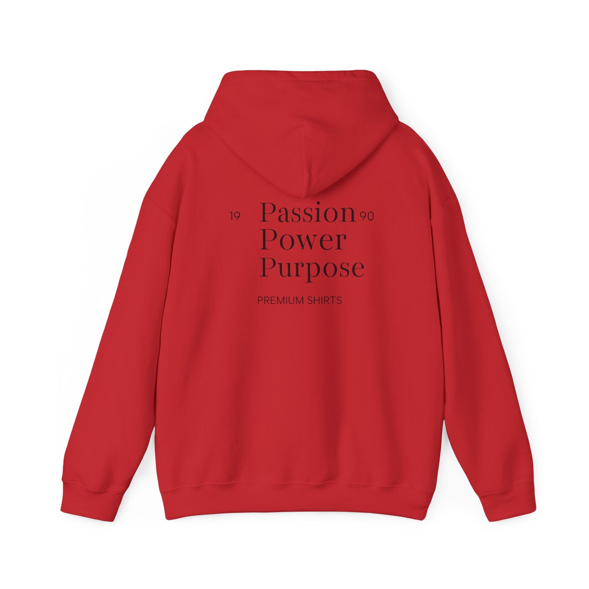 Hoodie — 'Passion Power Purpose' Inspirational Graphic Hoodie
